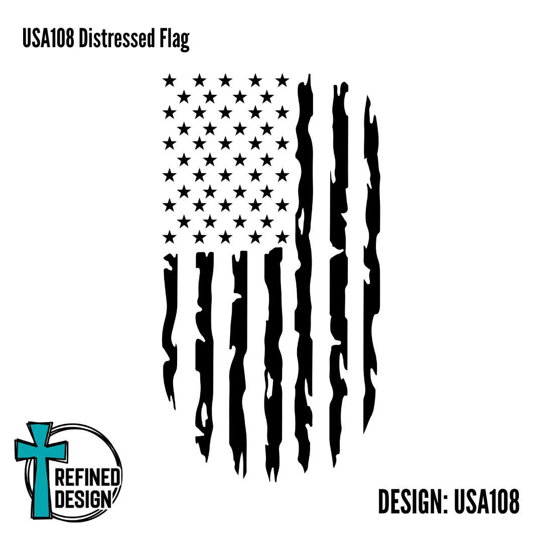 USA108 Distressed Flag