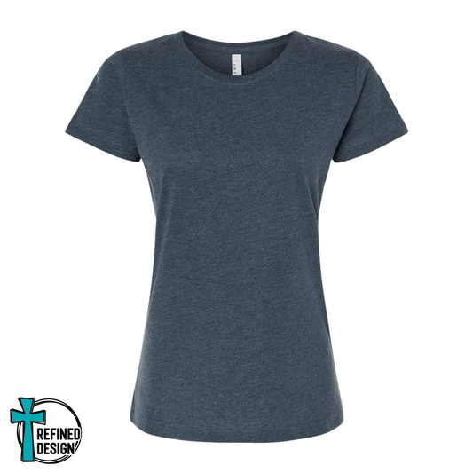 Personalized Vintage Denim Color Women's Shirt