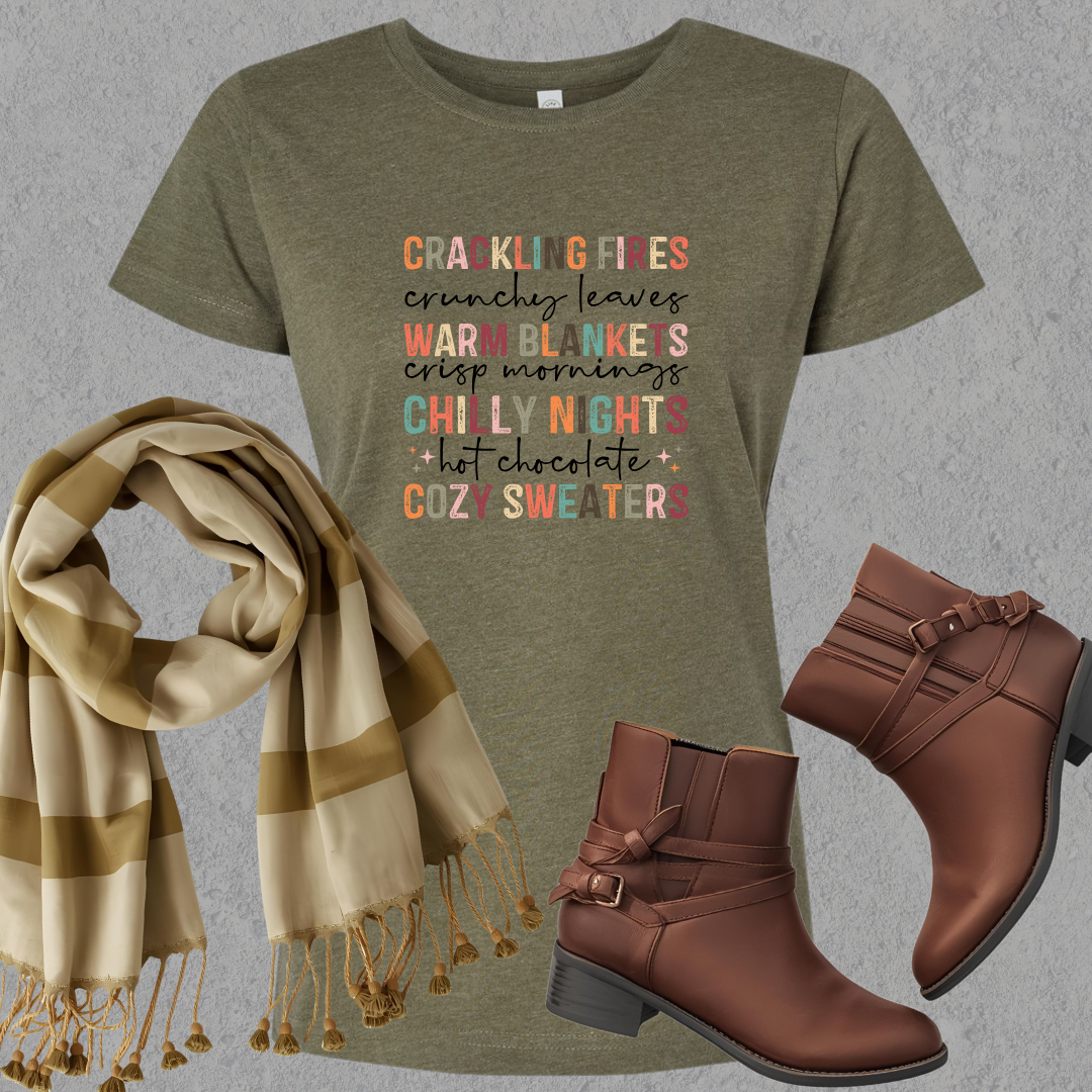 Cozy Fall Vibes Ladies Tee