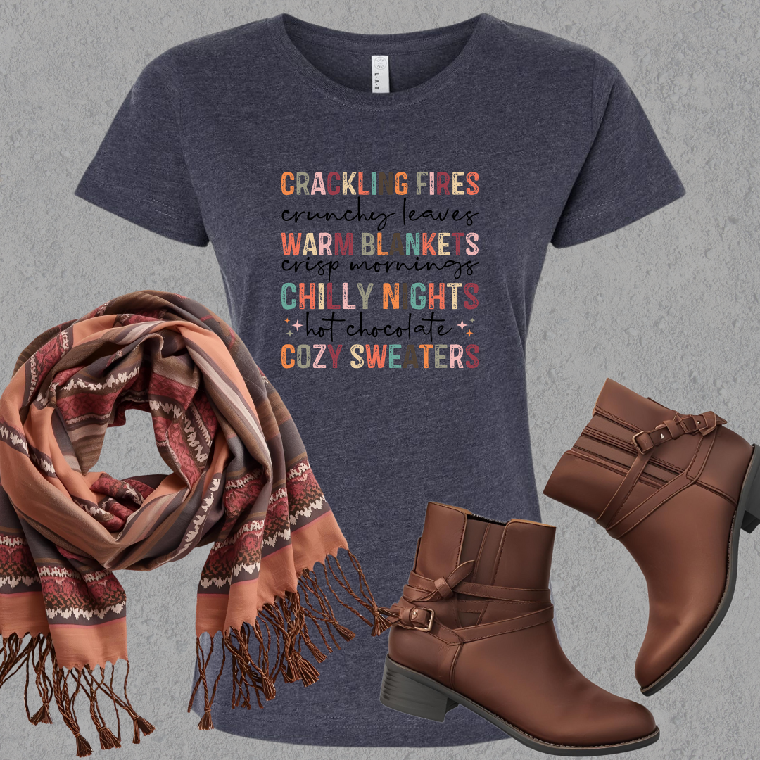 Cozy Fall Vibes Ladies Tee