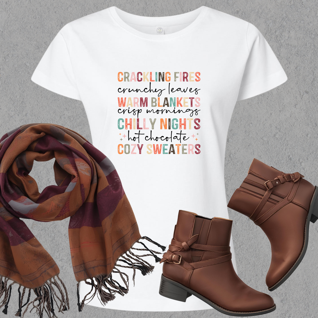 Cozy Fall Vibes Ladies Tee
