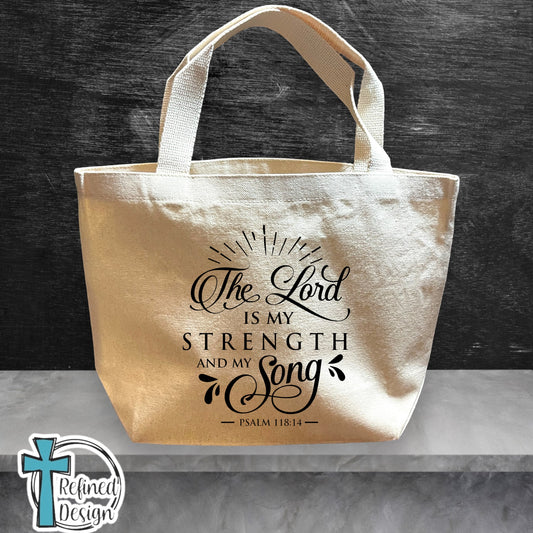 "The Lord is My Strength" Bible Bag