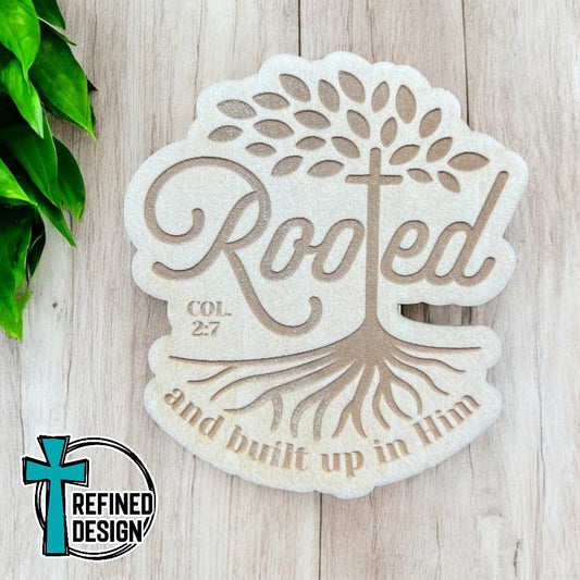 Rooted Die Cut Magnet