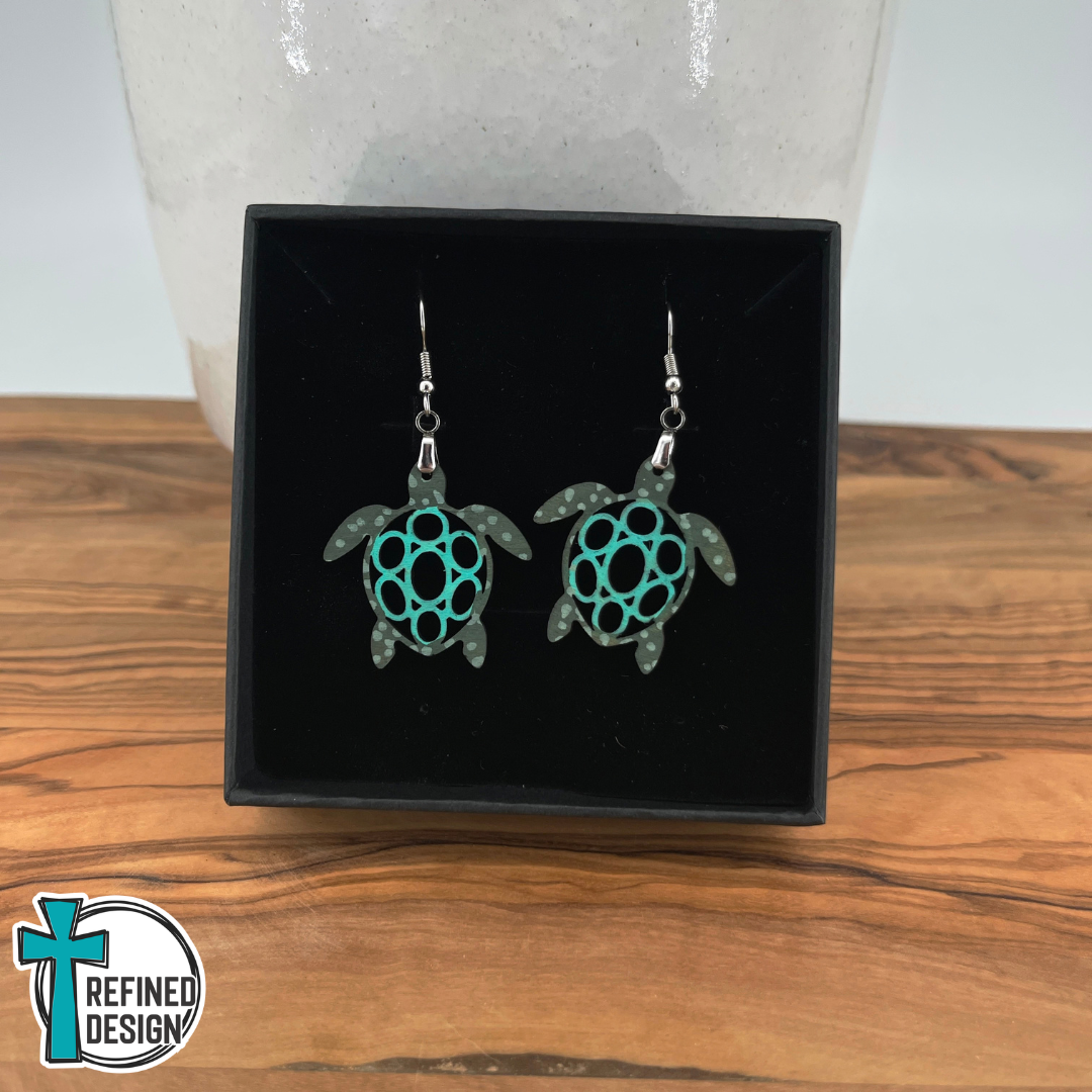 Petite Seabreeze Sanctuary Turtle Earrings