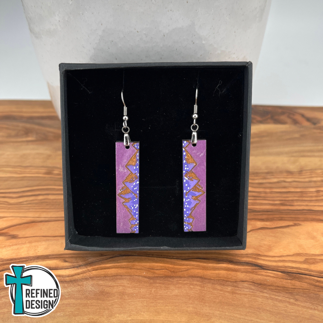 Amethyst Peaks Earrings