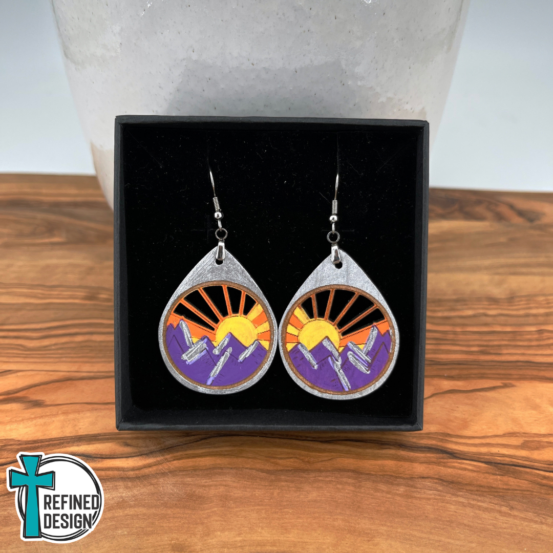 Amethyst Horizon Earrings