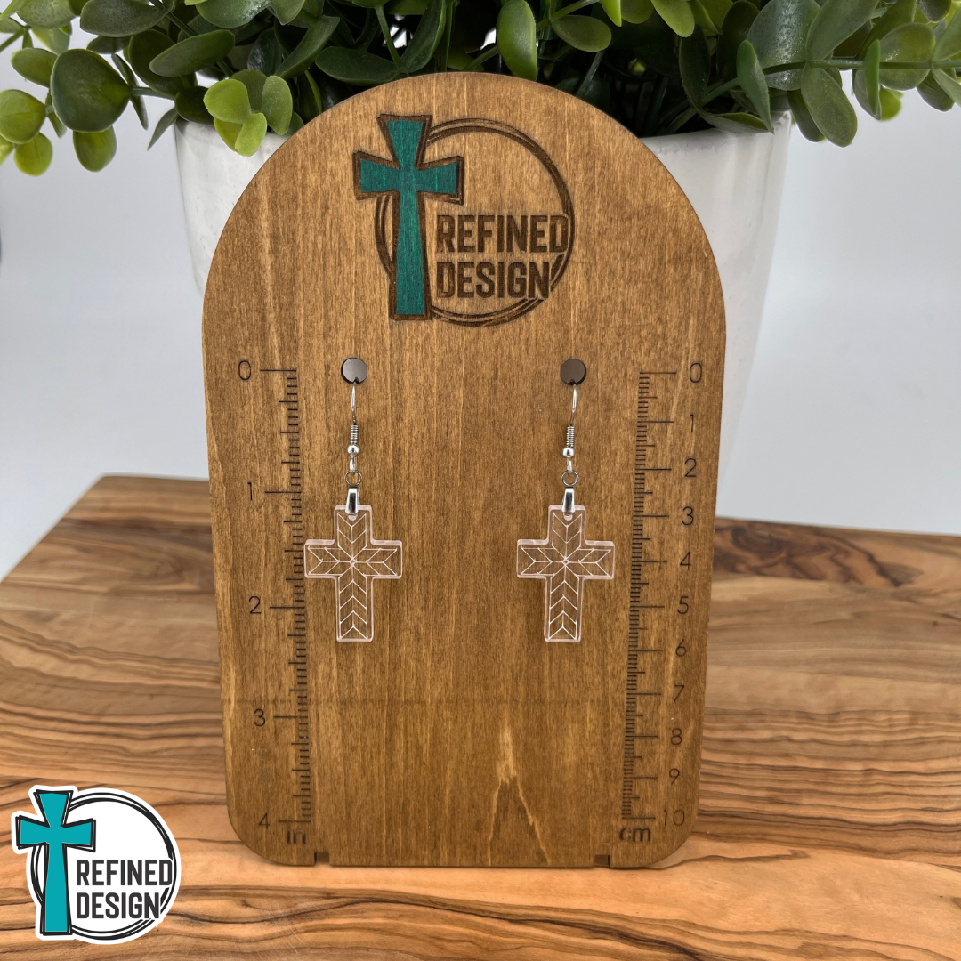Radiant Faith Cross Earrings