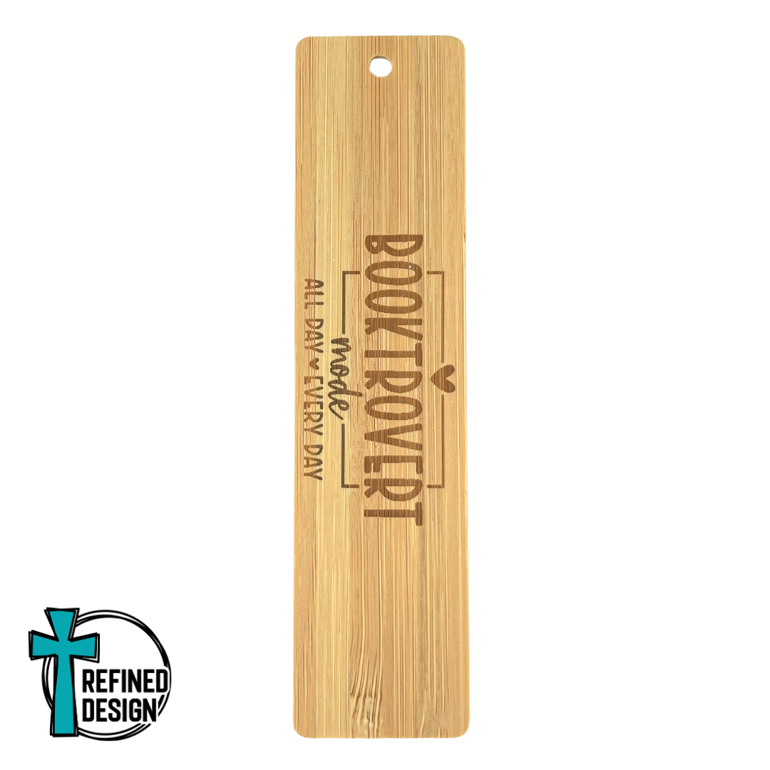 The Booktrovert Bamboo Bookmark