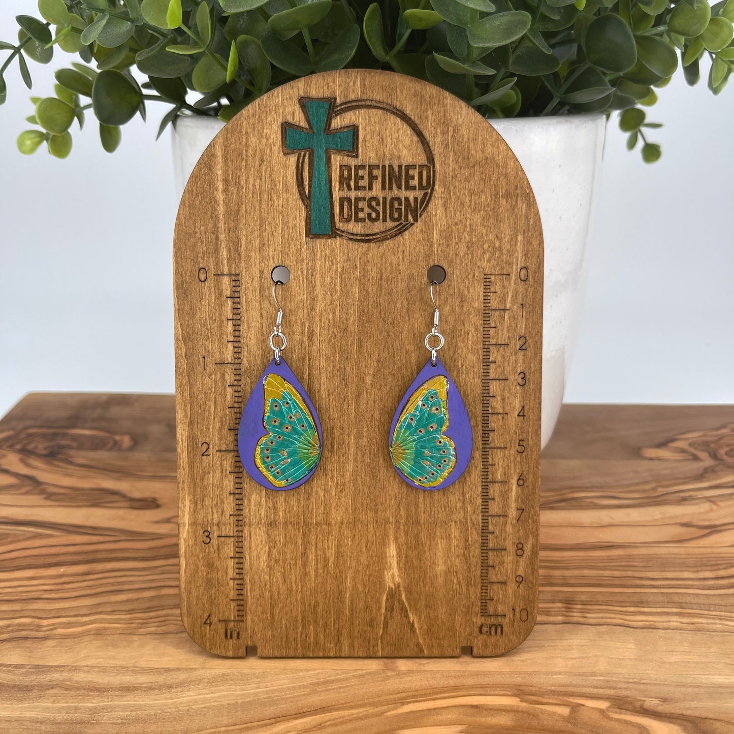 Amethyst Plume Earrings