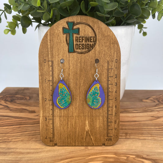 Amethyst Plume Earrings