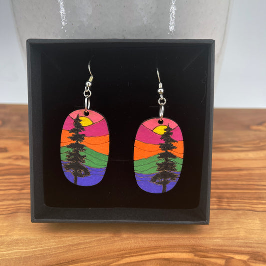 Mountain Meadow Sunset Earrings