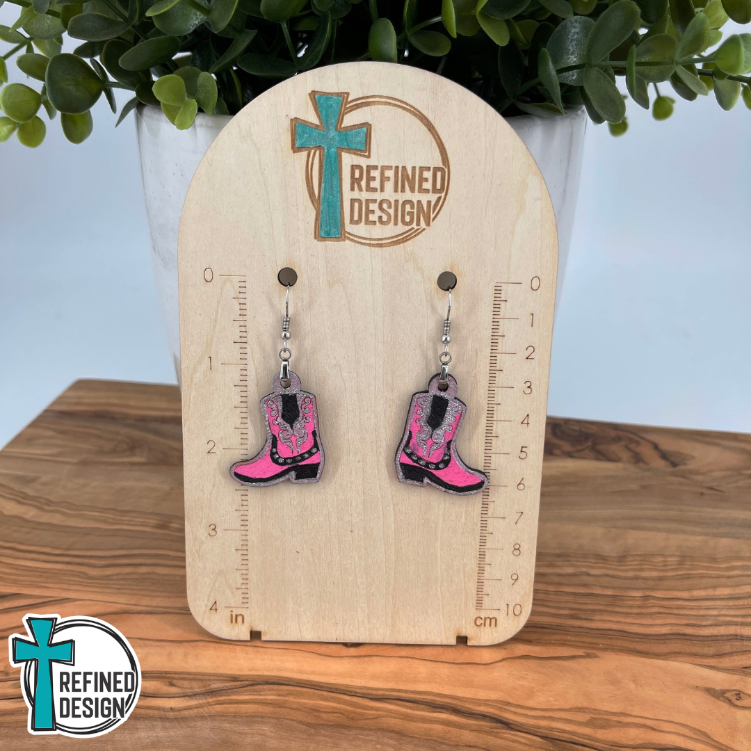 Pink Cadillac Cowgirl Earrings
