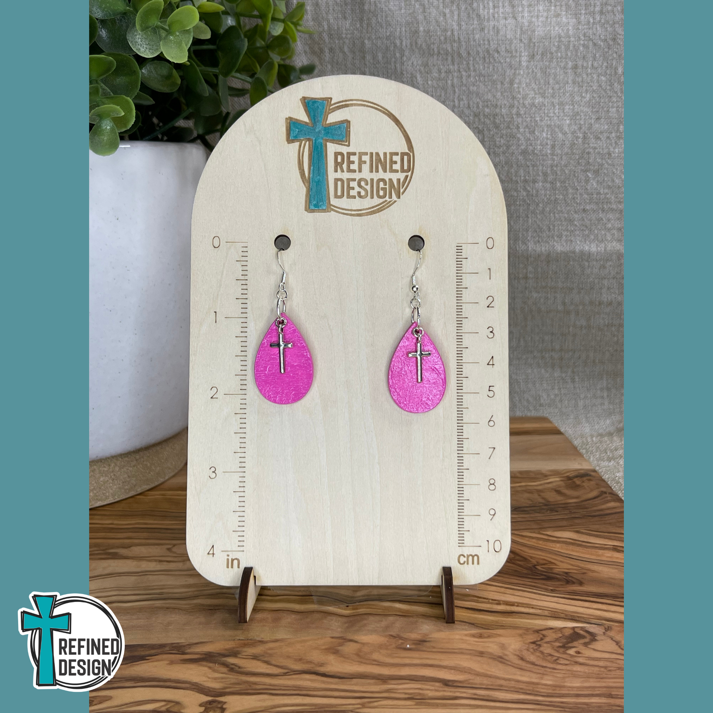 Pink Radiant Faith Earrings