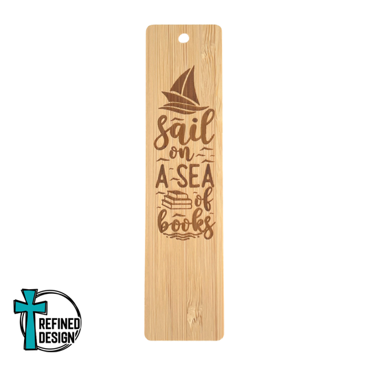 Sail On A Sea Of Books Bookmark