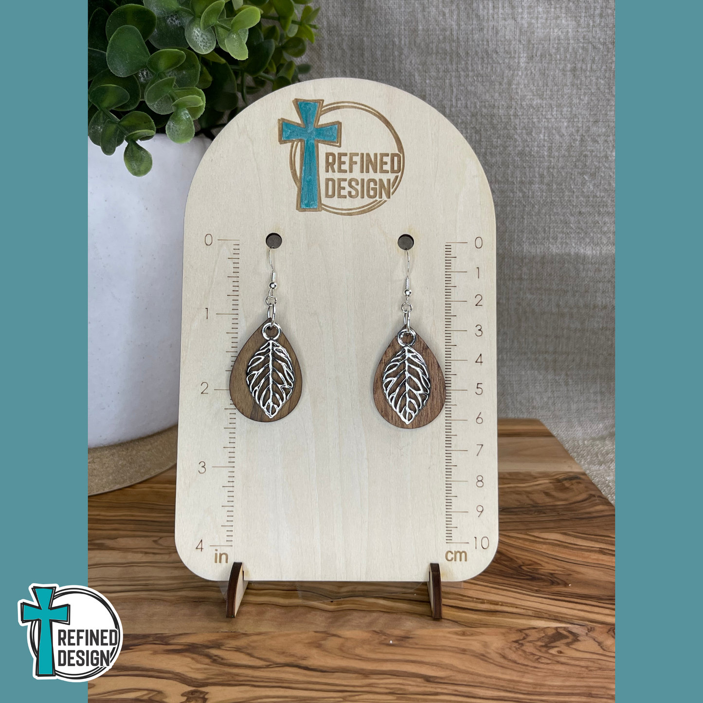Silver Lining Leaves Earrings