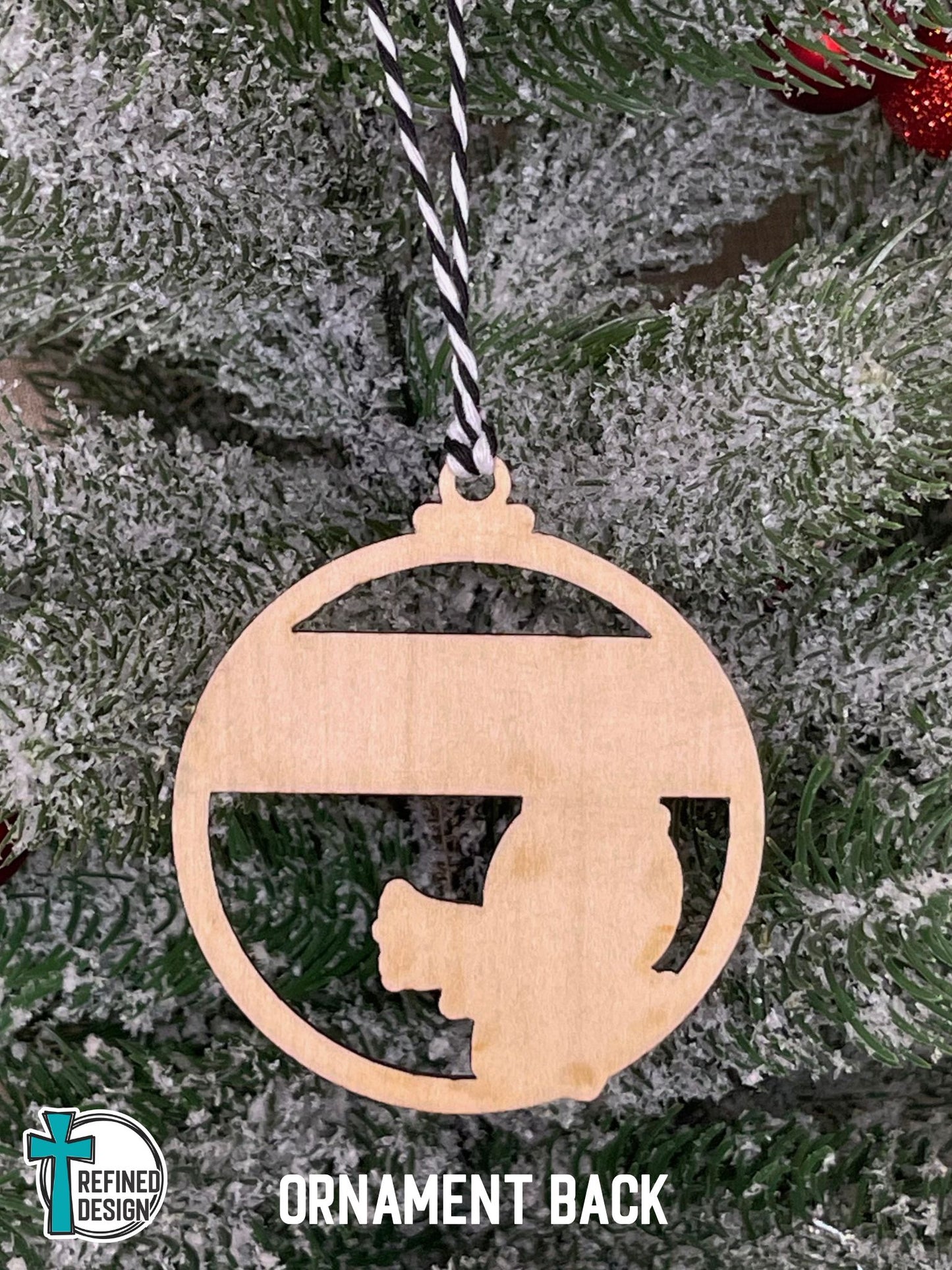 Personalized Playful Snowman Ornament