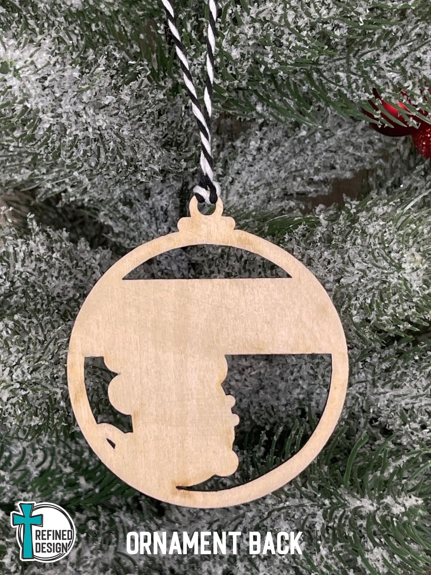 Personalized Festive Mouse Ornament
