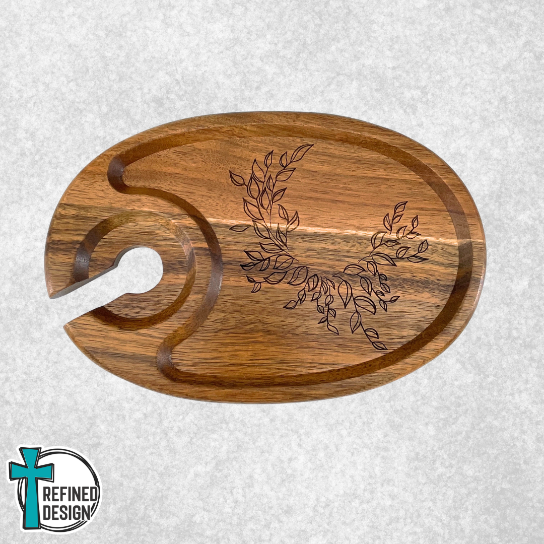 Botanical Grace Acacia Appetizer Tray