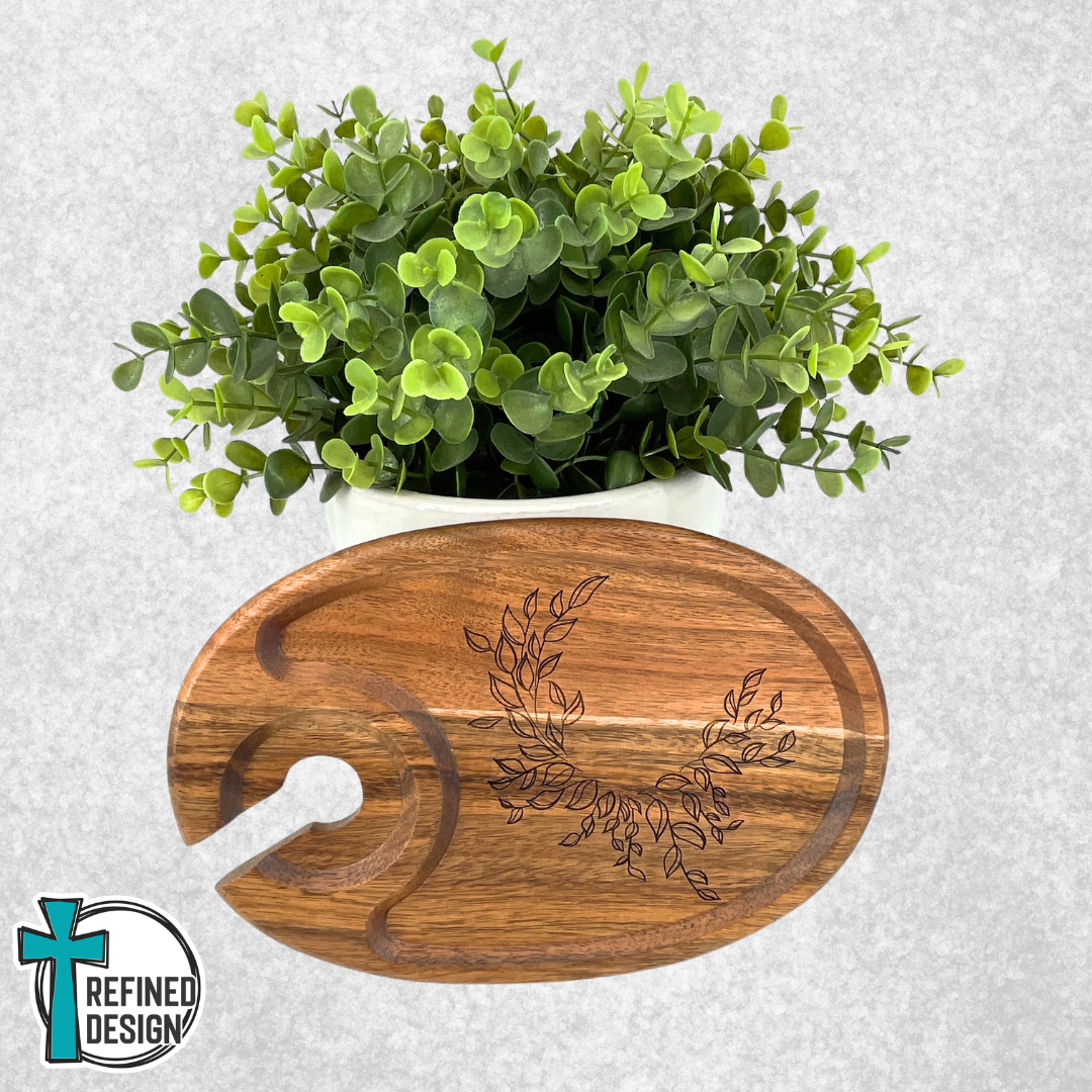Botanical Grace Acacia Appetizer Tray