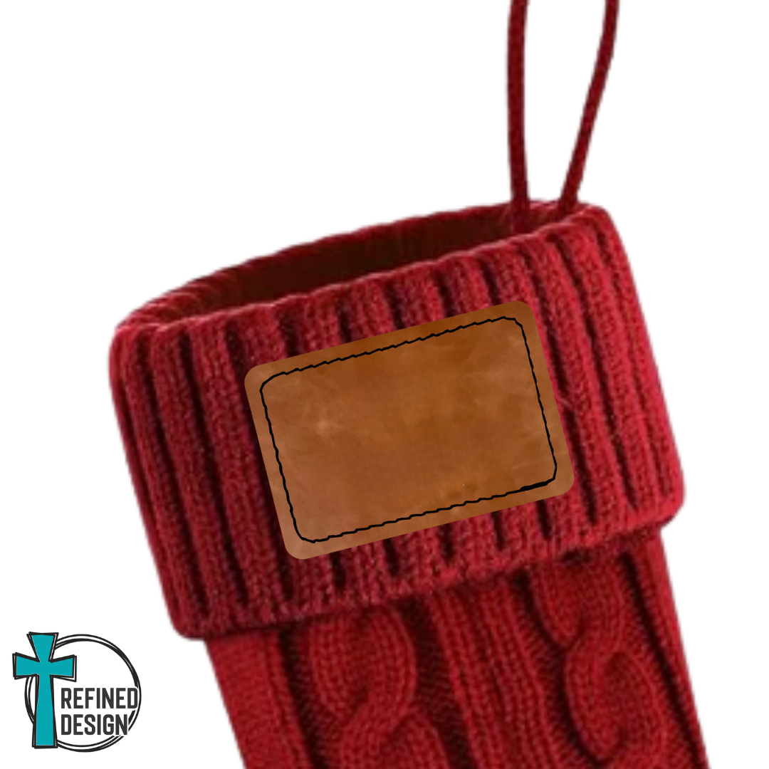 Heirloom Red Knit Christmas Stocking