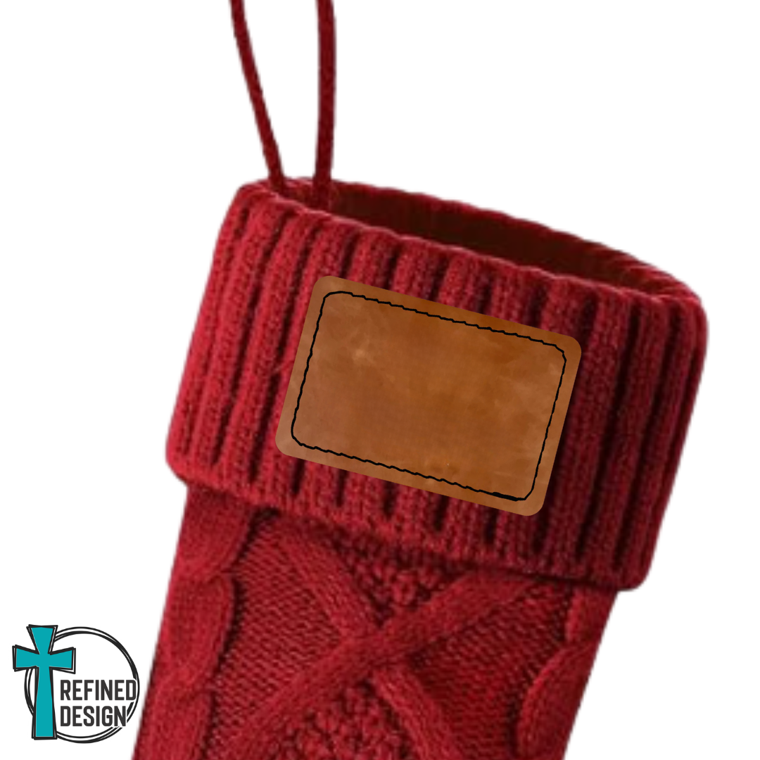 Heirloom Red Knit Christmas Stocking