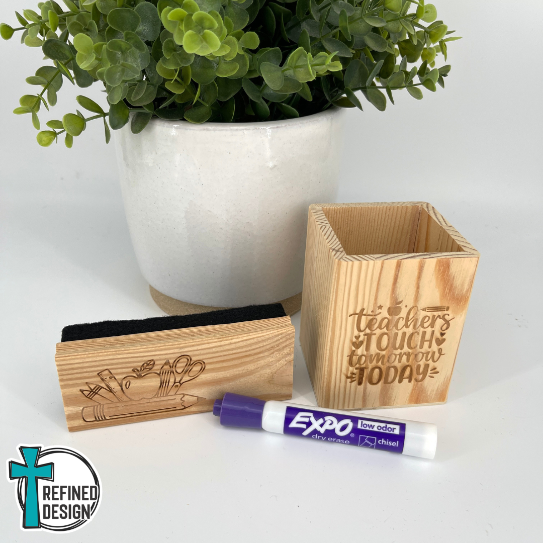 Touching Tomorrow Pencil Cup & Eraser Set