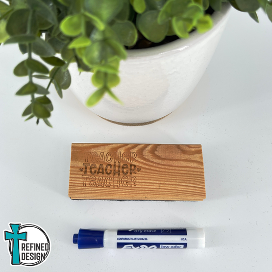Heart of a Teacher Eraser & Marker Set