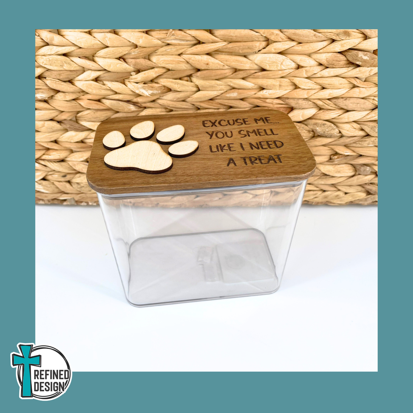 Sniff & Snack Personalized Dog Treat Canister