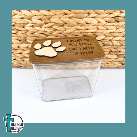 Sniff & Snack Personalized Dog Treat Canister