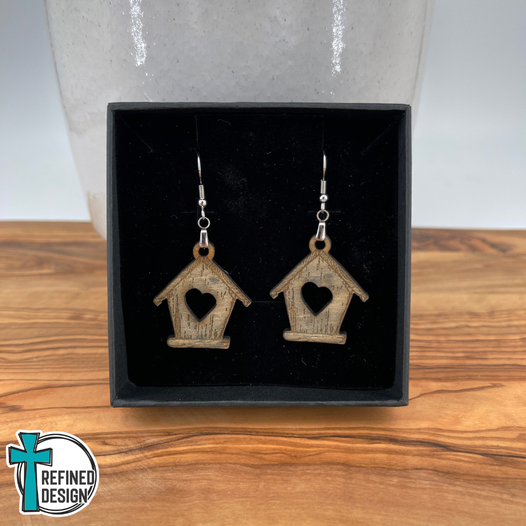 Home Sweet Home Birdhouse Earrings
