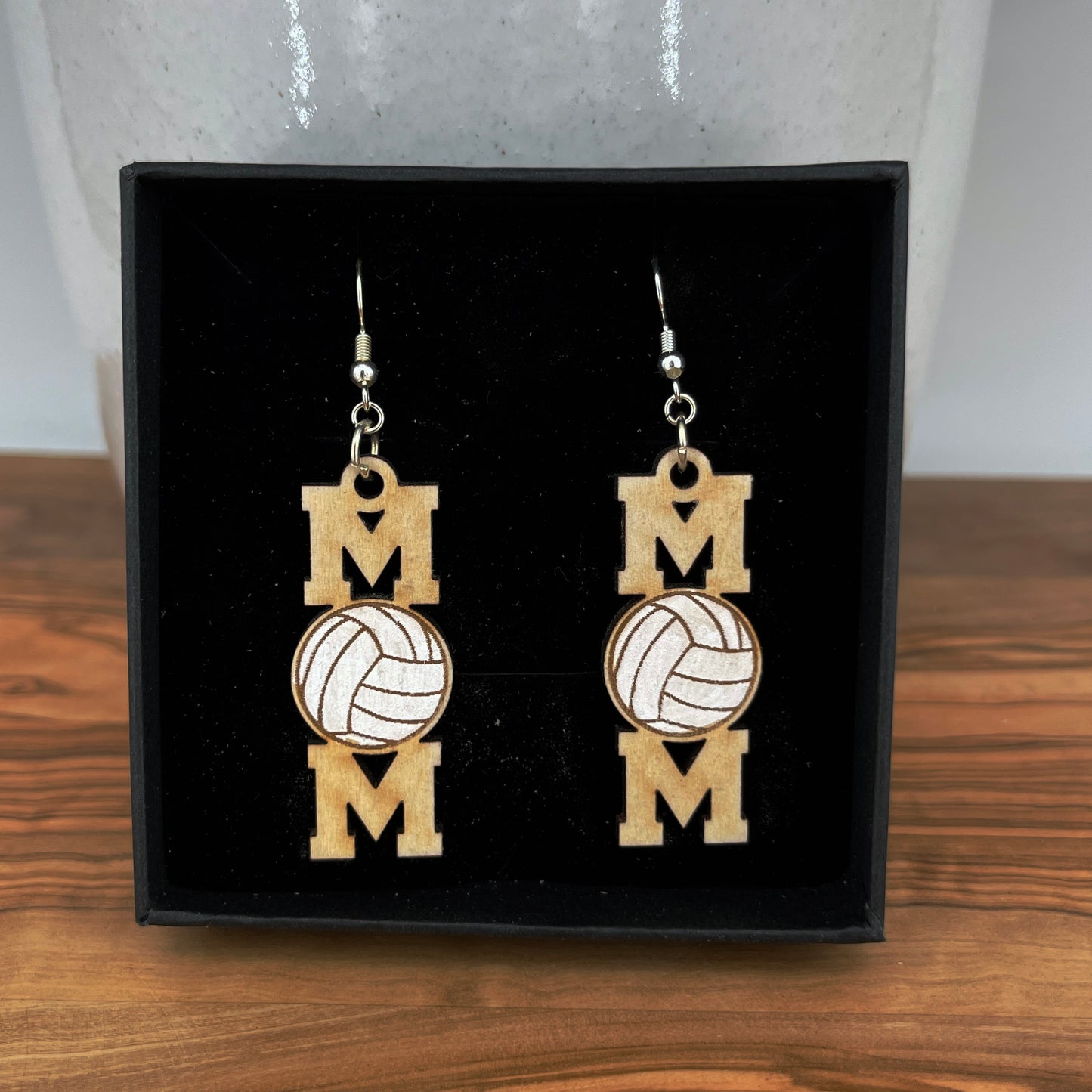Courtside Cheers Volleyball Mom Earrings