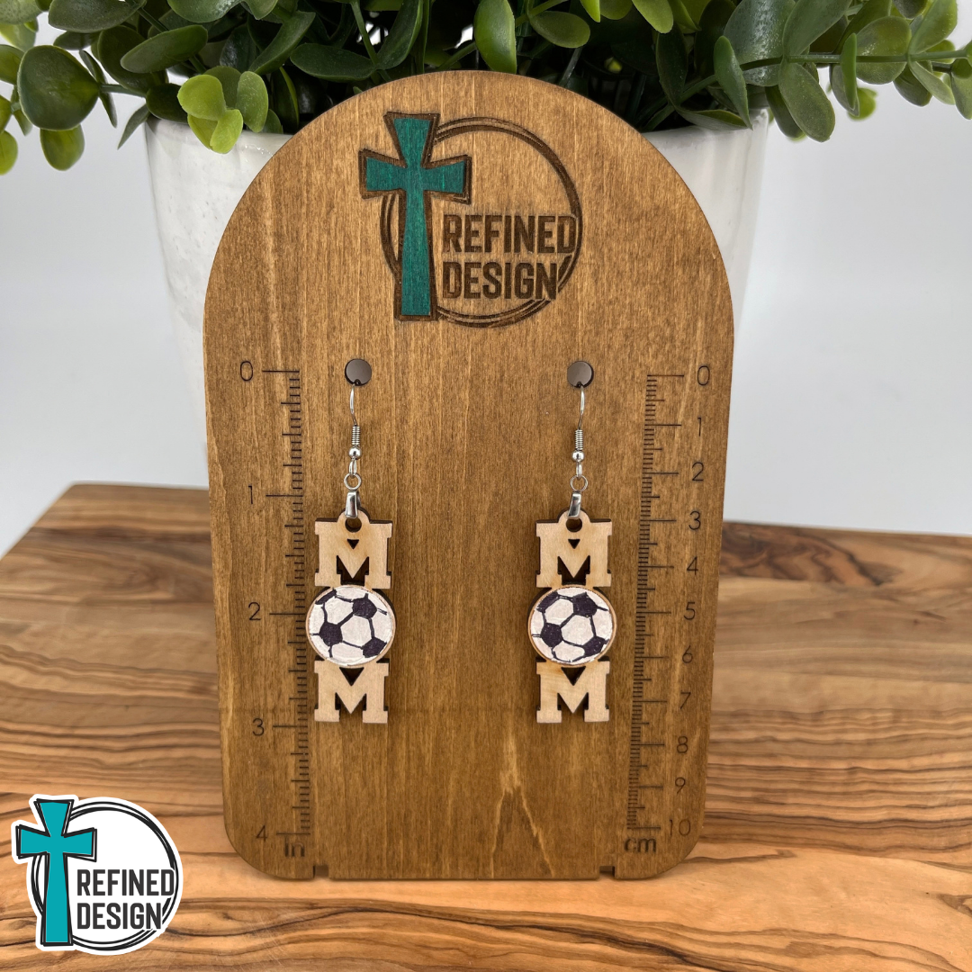 Sideline Cheers Soccer Mom Earrings