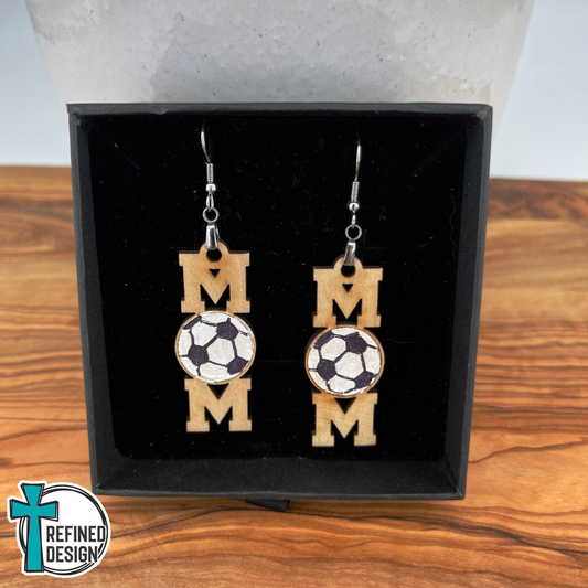 Sideline Cheers Soccer Mom Earrings