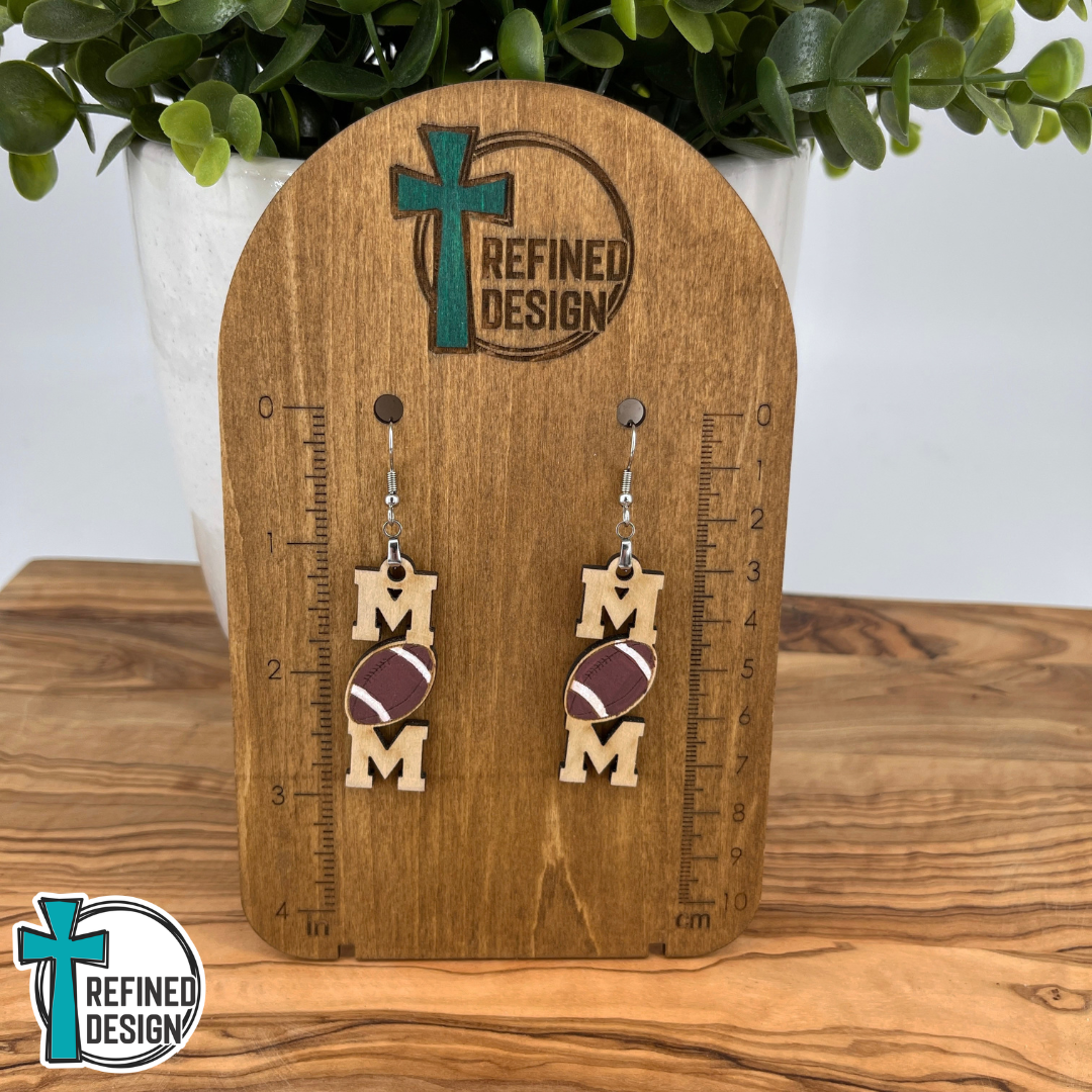 Touchdown Cheers Football Mom Earrings