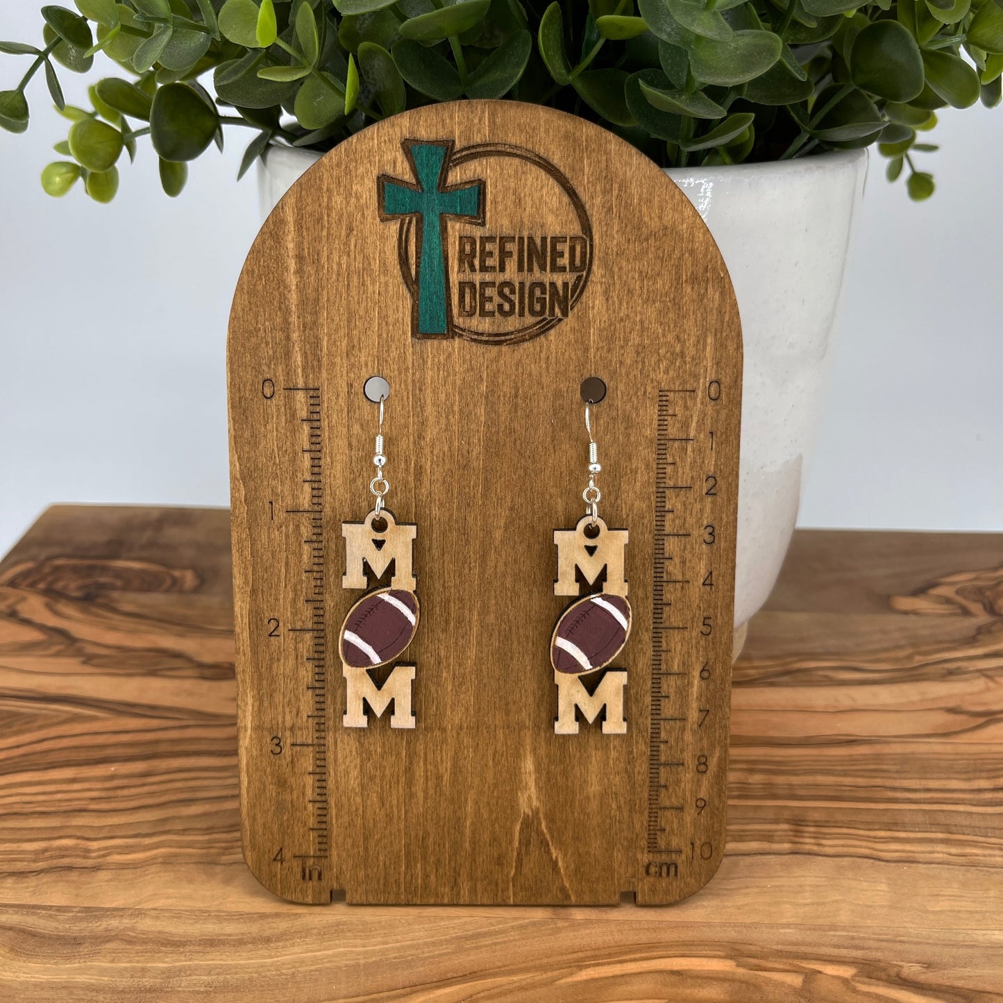 Touchdown Cheers Football Mom Earrings