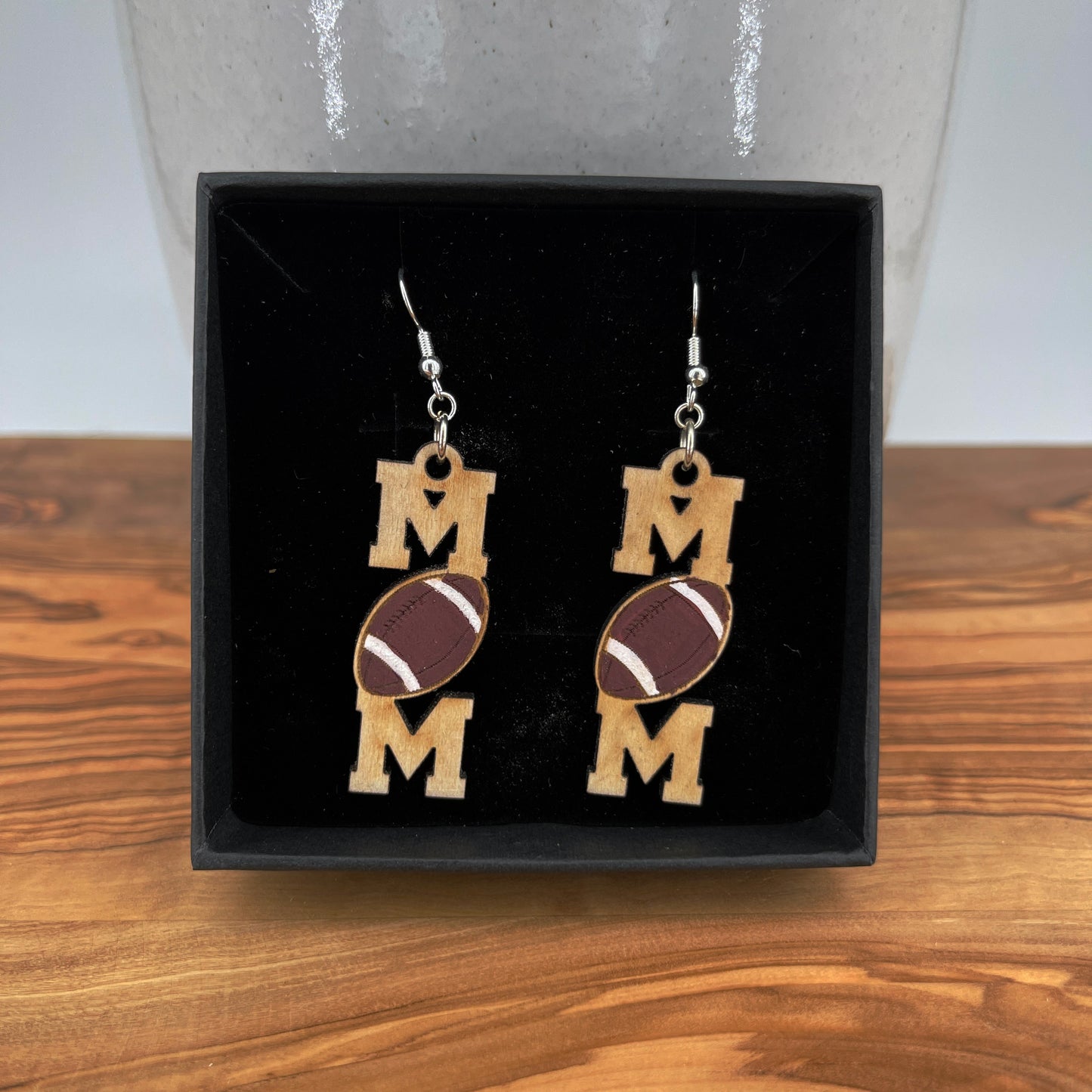 Touchdown Cheers Football Mom Earrings