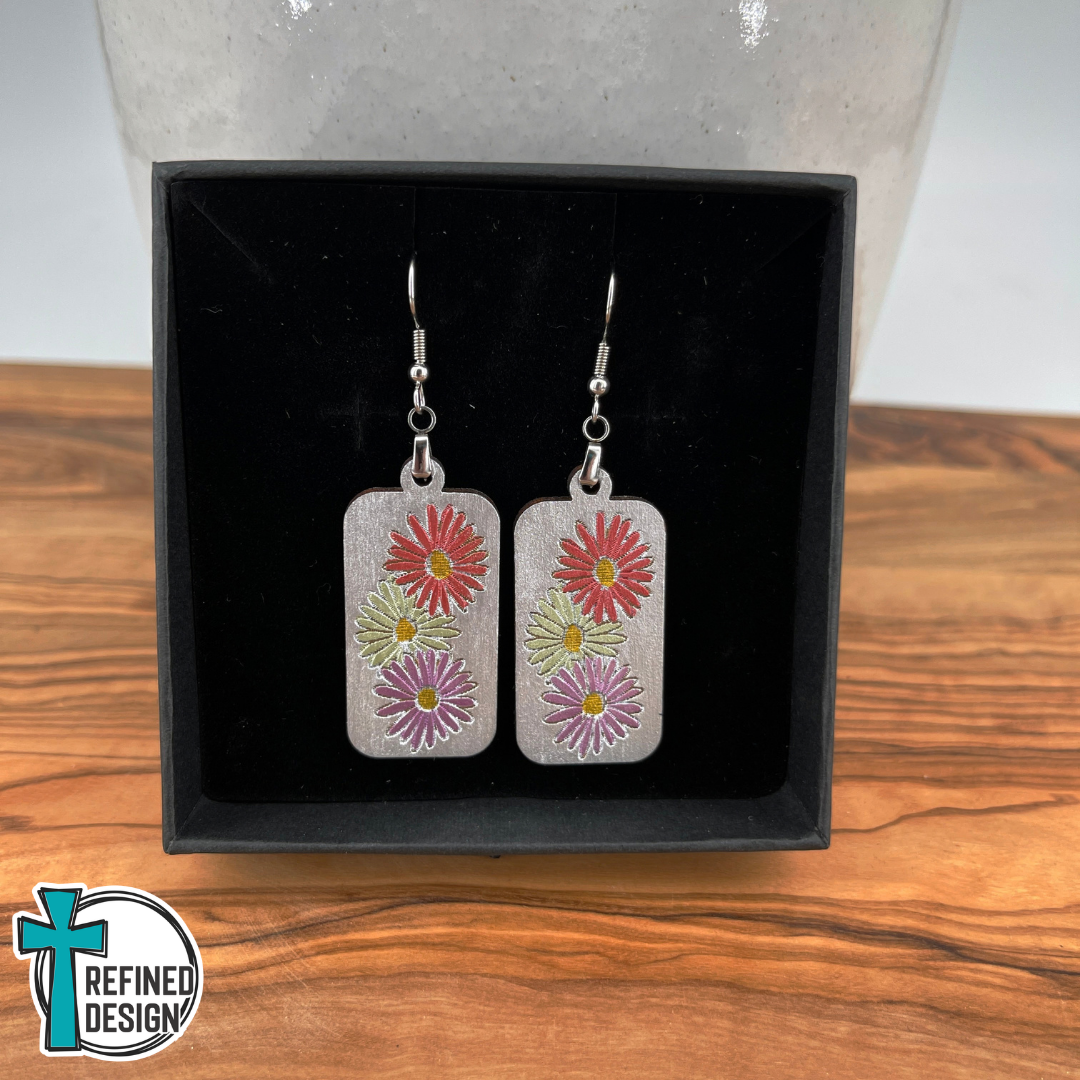 Silver Meadow Blooms Earrings
