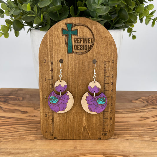 Violet Tide Blossom Earrings