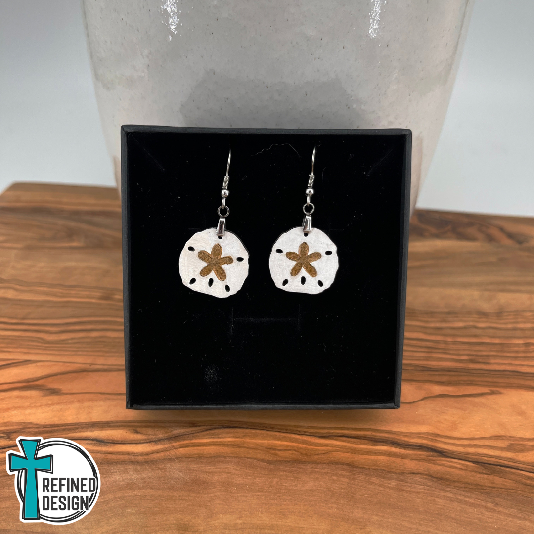 Petite Treasured Tides Sand Dollar Earrings