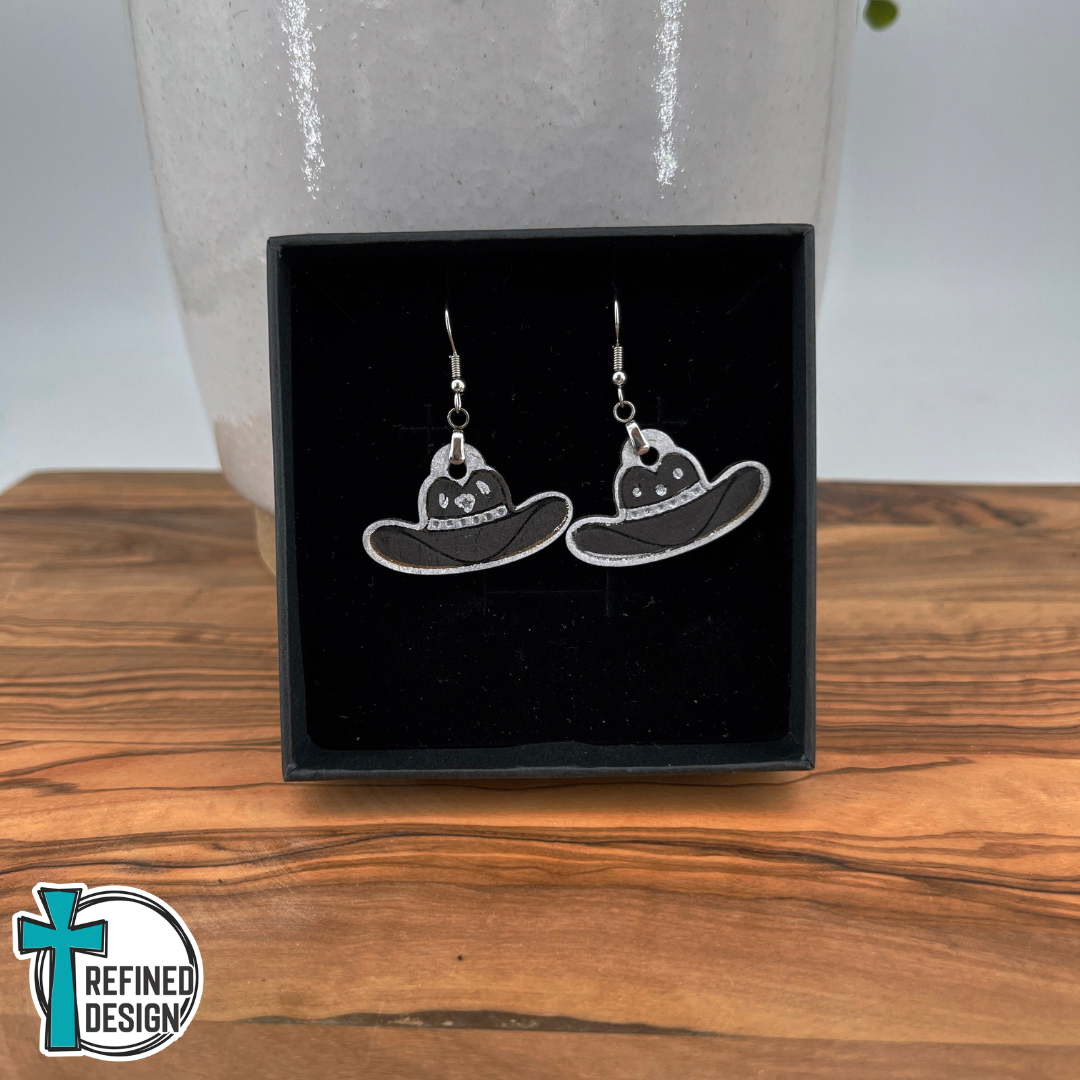 Silver Moon Cowgirl Earrings