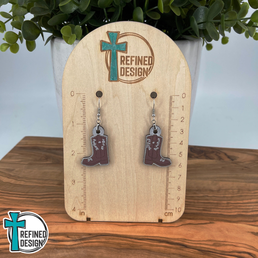 Silver Spur Earrings