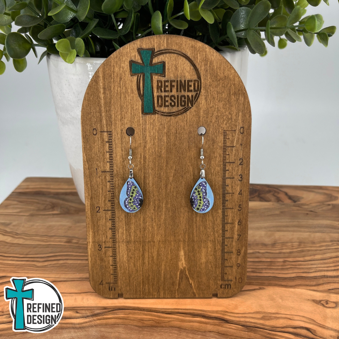 Petite Wildflower Wings Butterfly Earrings