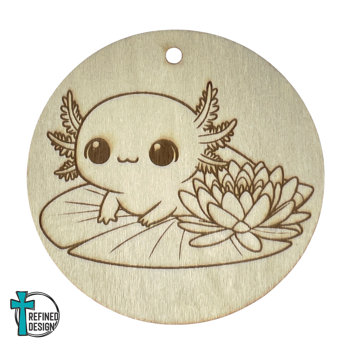Blooming Lagoon Axolotl DIY Round
