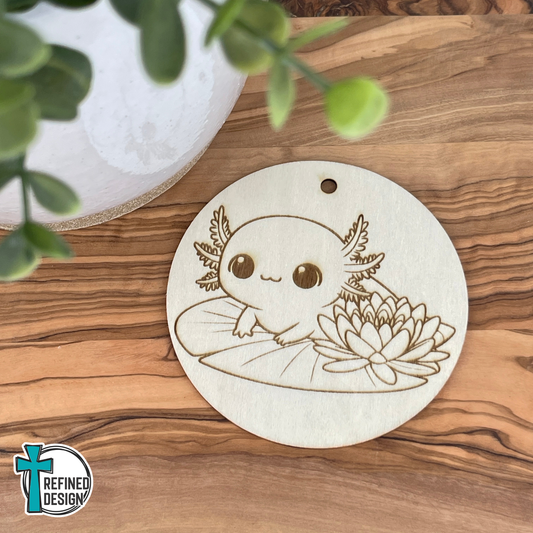 Blooming Lagoon Axolotl DIY Round