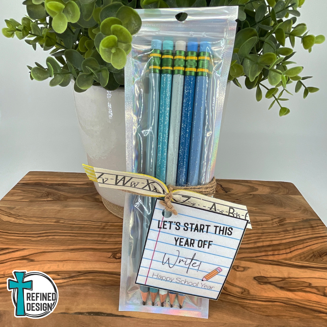 Blue Skies Personalized Pencil Set