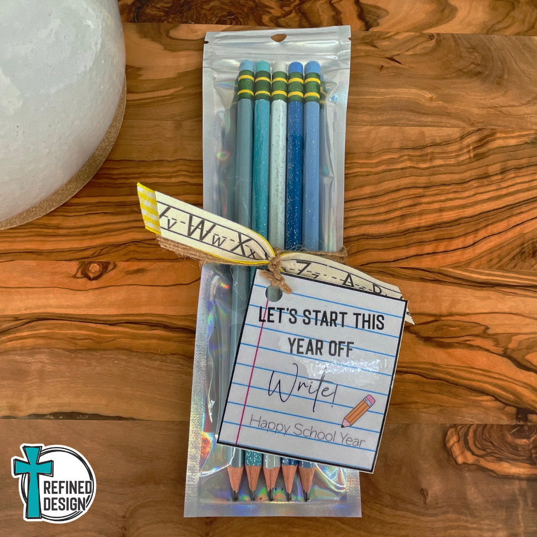 Blue Skies Personalized Pencil Set