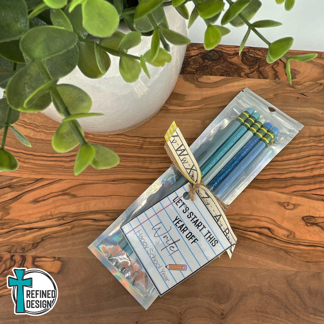 Blue Skies Personalized Pencil Set