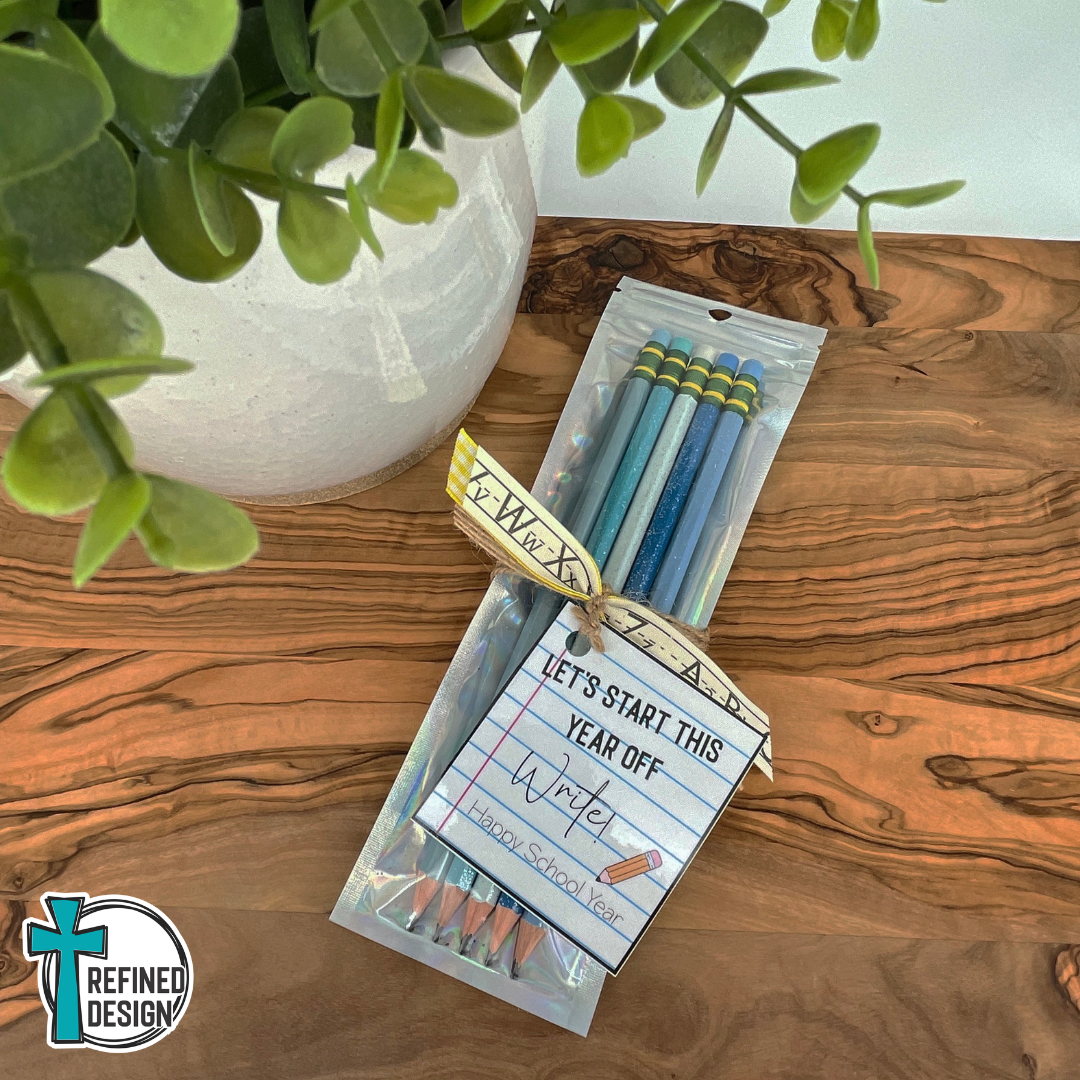 Blue Skies Personalized Pencil Set