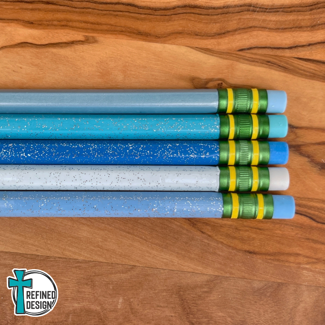 Blue Skies Personalized Pencil Set