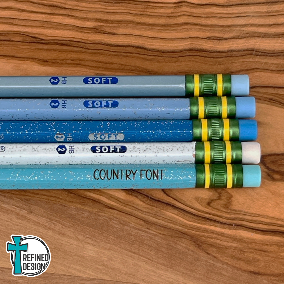 Blue Skies Personalized Pencil Set